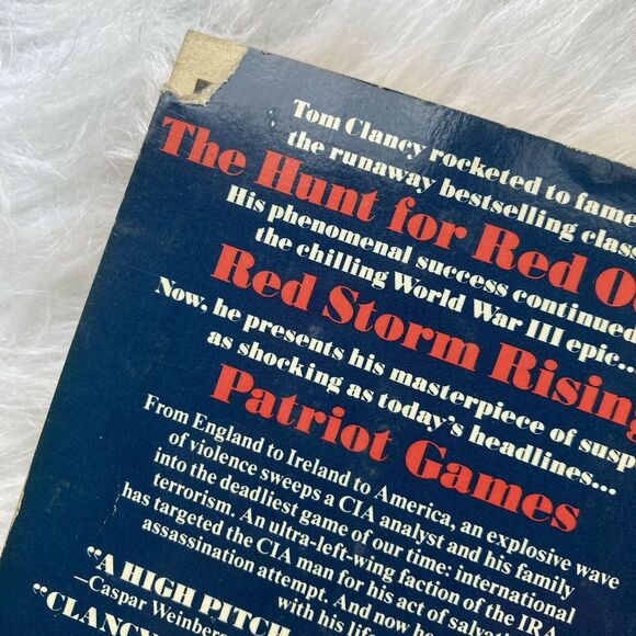 Tom Clancy Red Storm Rising The Patriot Games 1980s Paperbacks Vintage Lot of 2 - Picture 3 of 6